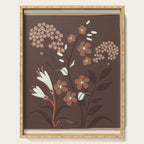 Floral Mocha 2 Serving Tray Gallery Image 1