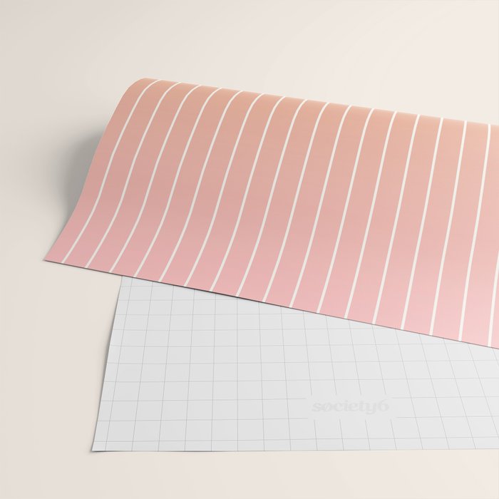 Ombre Arch XIII Pastel Sunset Gradient Modern Geometric Lines Wrapping Paper Gallery Image 2