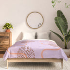 Abstract Fields in Lavender & Brown Comforter Gallery Image 3