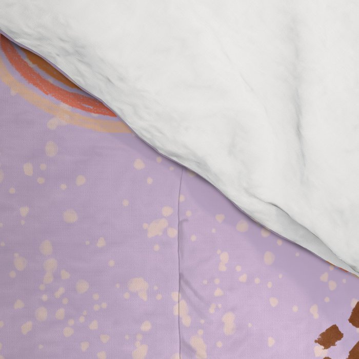 Abstract Fields in Lavender & Brown Comforter Gallery Image 4