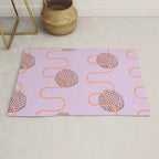 Abstract Fields in Lavender & Brown Rug Gallery Image 1