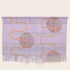 Abstract Fields in Lavender & Brown Wall Hanging Gallery Image 1