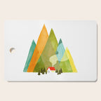House at the foot of the mountains Cutting Board Gallery Image 1