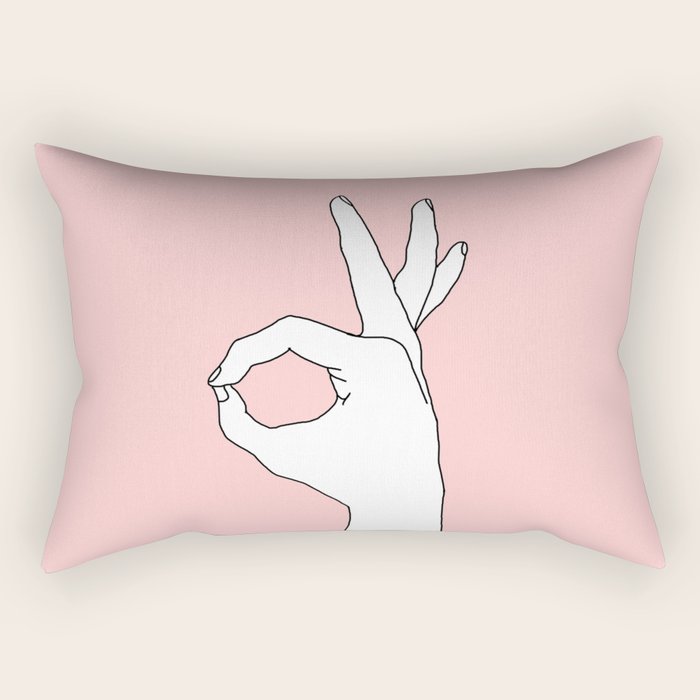 OK  OK  OK Rectangular Pillow Gallery Image 1