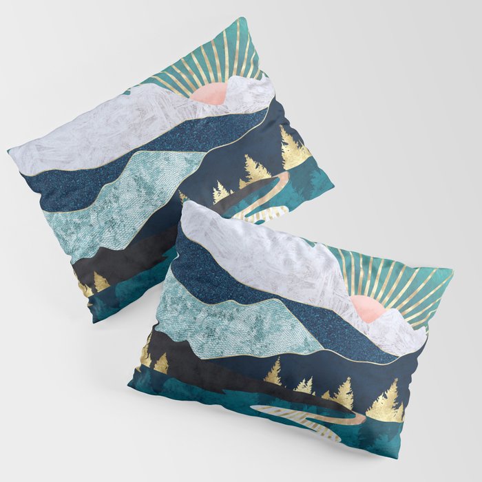 Winter River Pillow Sham Gallery Image 3