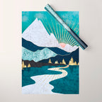 Winter River Wrapping Paper Gallery Image 1