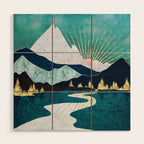 Winter River Wood Wall Art Gallery Image 1