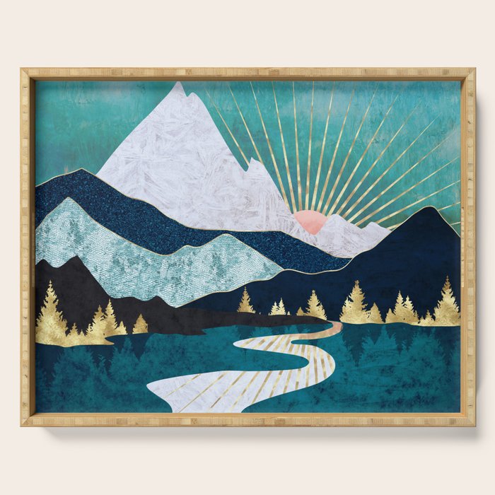 Winter River Serving Tray Gallery Image 1