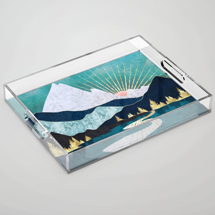 Winter River Acrylic Tray Gallery Image 1