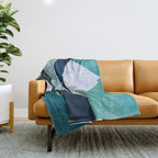 Winter River Throw Blanket Gallery Image 1
