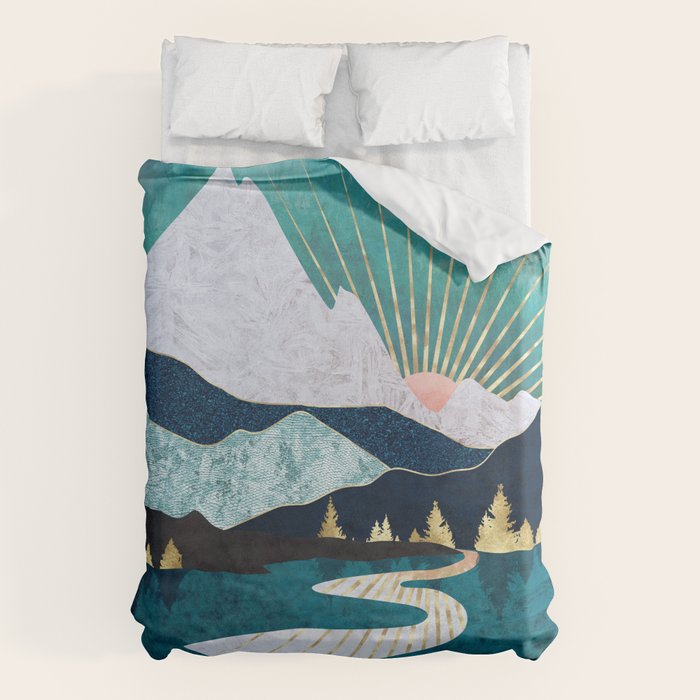 Winter River Duvet Cover Gallery Image 1