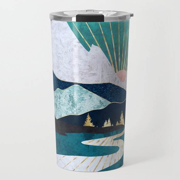 Winter River Travel Mug Gallery Image 1