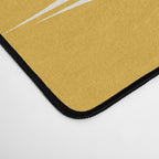 Mid Century Modern Leaves Yellow #society6 #buyart  Desk Mat Gallery Image 4