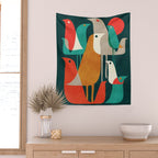 Flock of Birds Wall Tapestry Gallery Image 2