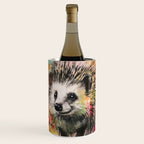 Colorful Hedgehoog Garden Indian Summer Flora And Wildlife Wine Chiller Gallery Image 1