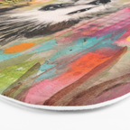 Colorful Hedgehoog Garden Indian Summer Flora And Wildlife Bath Mat Gallery Image 3