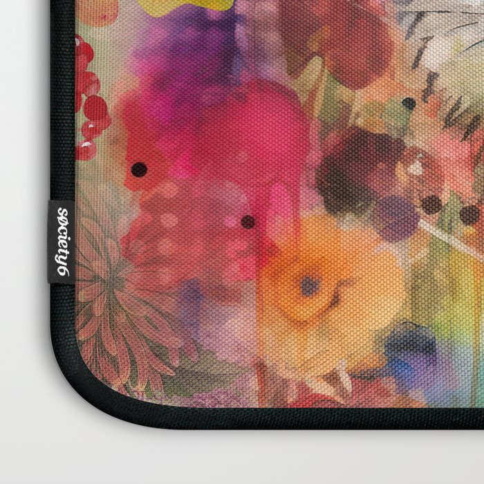Colorful Hedgehoog Garden Indian Summer Flora And Wildlife Laptop Sleeve Gallery Image 3