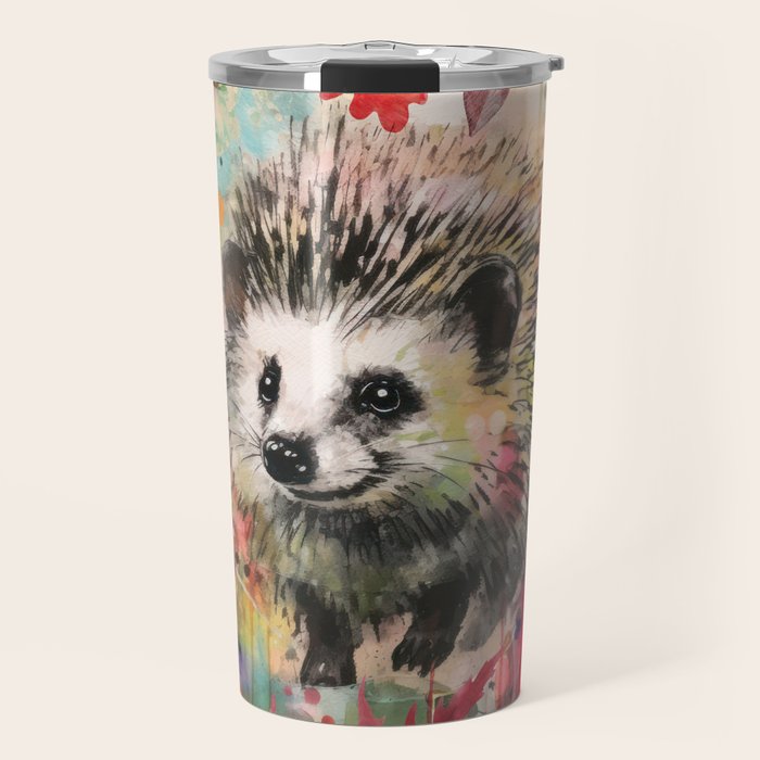 Colorful Hedgehoog Garden Indian Summer Flora And Wildlife Travel Mug Gallery Image 1