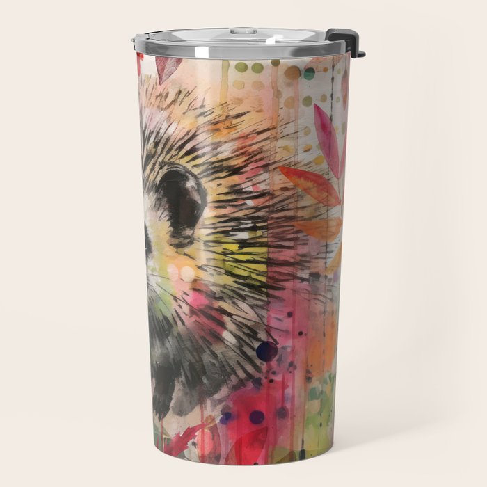 Colorful Hedgehoog Garden Indian Summer Flora And Wildlife Travel Mug Gallery Image 2