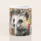 Colorful Hedgehoog Garden Indian Summer Flora And Wildlife Coffee Mug Gallery Image 4