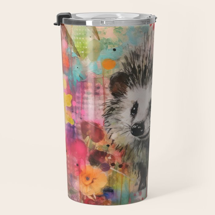 Colorful Hedgehoog Garden Indian Summer Flora And Wildlife Travel Mug Gallery Image 3