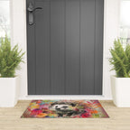 Colorful Hedgehoog Garden Indian Summer Flora And Wildlife Welcome Mat Gallery Image 3