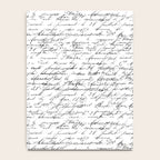 Vintage Handwriting Black And White Nostalgic Texture Notebook Gallery Image 4
