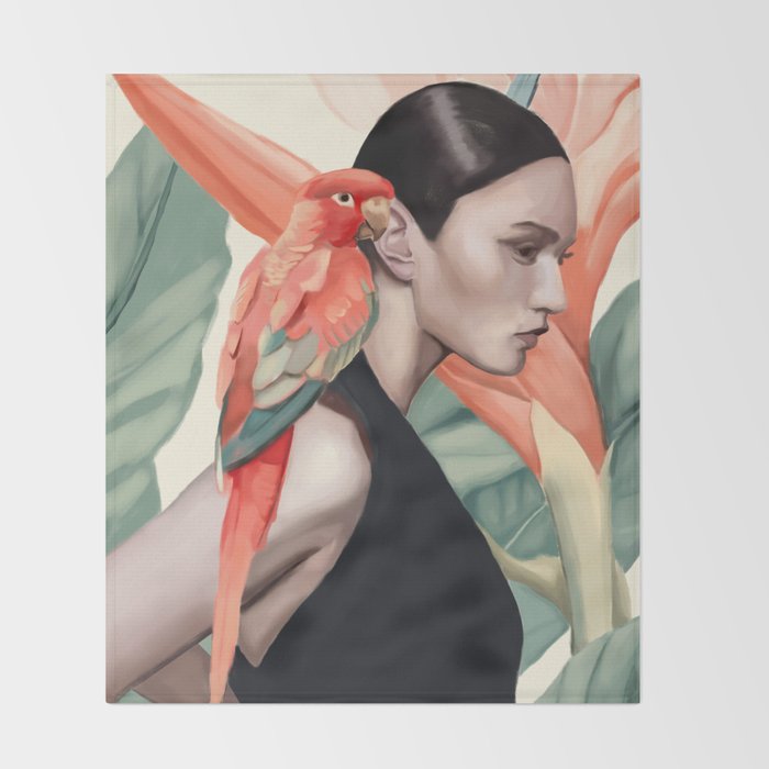 Tropic Song Throw Blanket Gallery Image 2