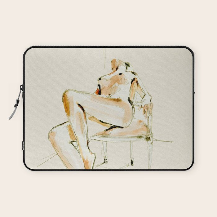 nude woman 2 Laptop Sleeve Gallery Image 1