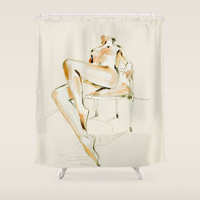 nude woman 2 Shower Curtain Gallery Image 1