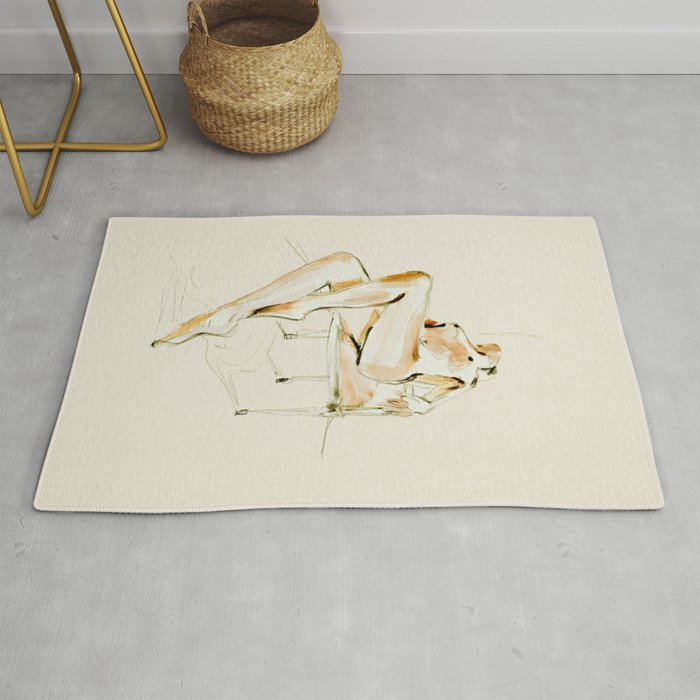 nude woman 2 Rug Gallery Image 1