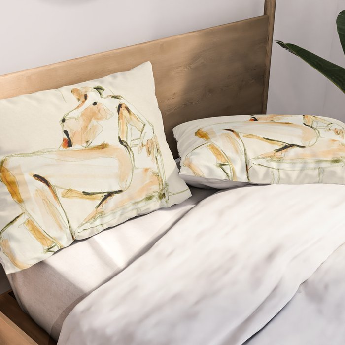nude woman 2 Pillow Sham Gallery Image 2
