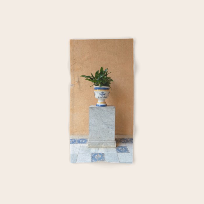 Seville Architecture with Greenery Minimalist Travel Photography Bath Towel Gallery Image 1
