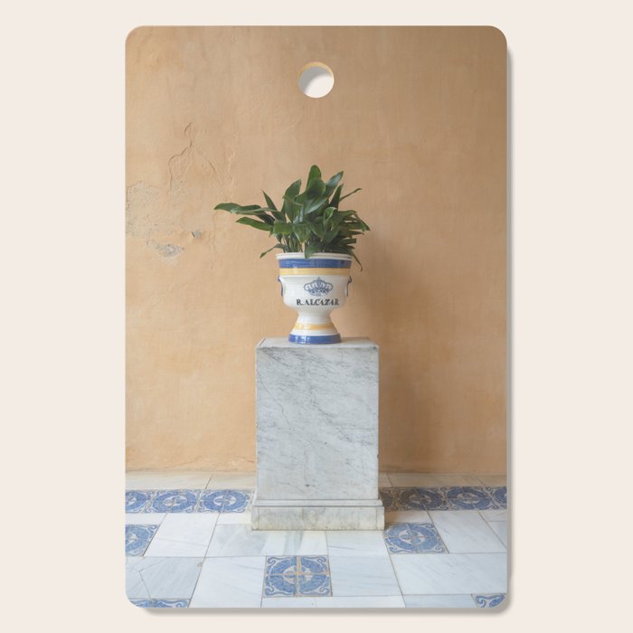 Seville Architecture with Greenery Minimalist Travel Photography Cutting Board Gallery Image 1