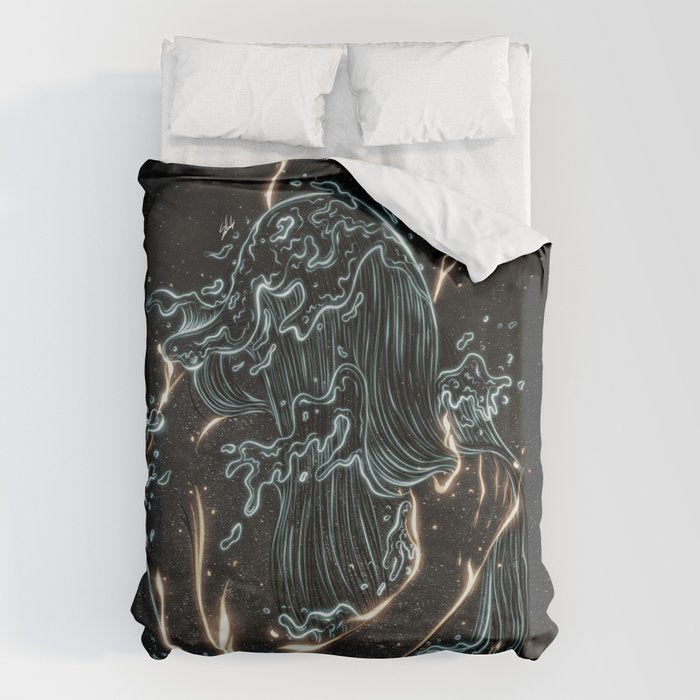 Water and fire. Duvet Cover Gallery Image 6