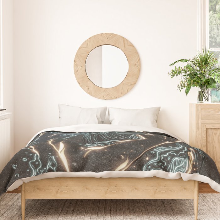 Water and fire. Duvet Cover Gallery Image 3