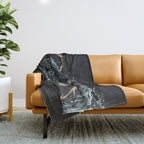 Water and fire. Throw Blanket Gallery Image 1