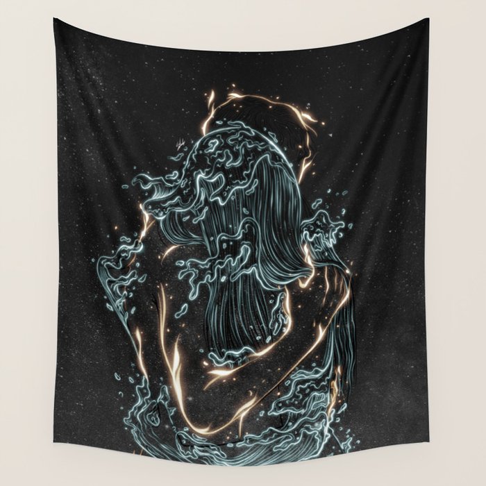 Water and fire. Wall Tapestry Gallery Image 4