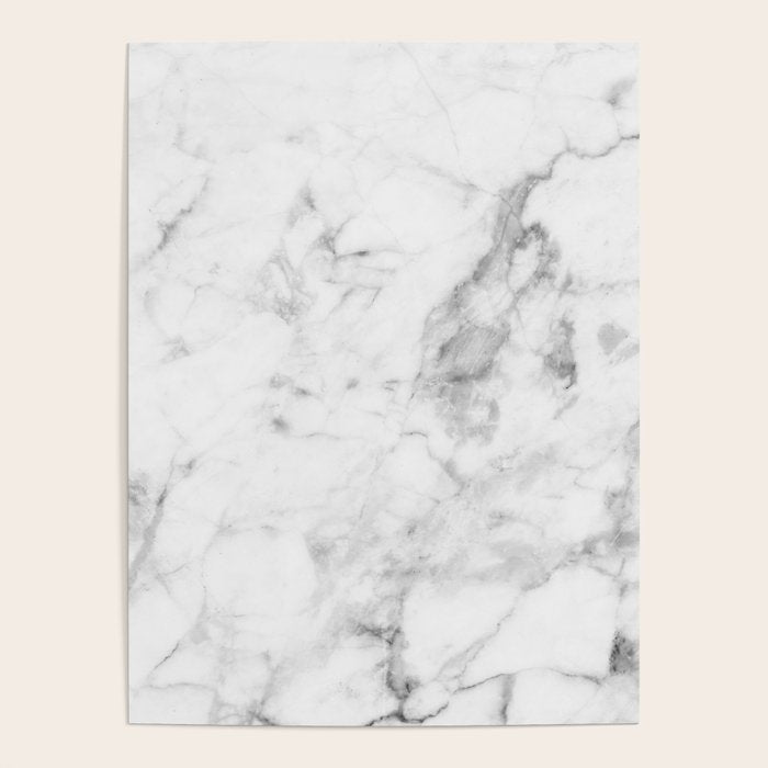 White Marble Poster Gallery Image 1