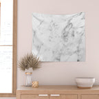 White Marble Wall Tapestry Gallery Image 2