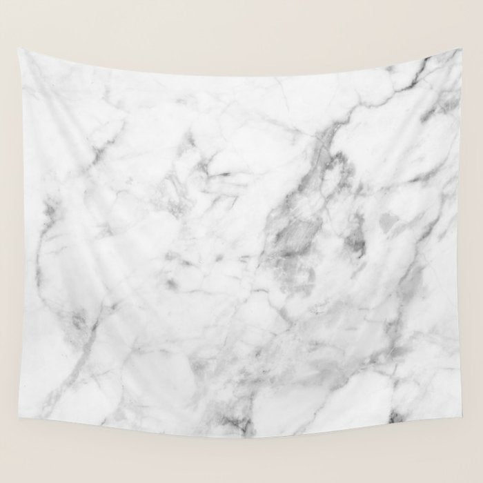 White Marble Wall Tapestry Gallery Image 4