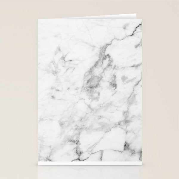 White Marble Stationery Card Gallery Image 2