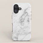 White Marble iPhone Case Gallery Image 1