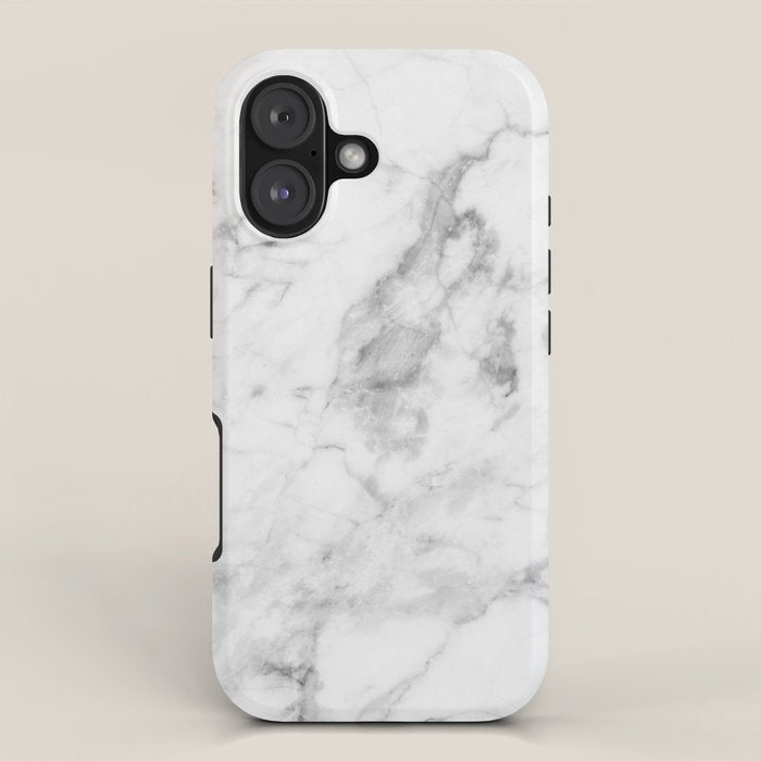 White Marble iPhone Case Gallery Image 1