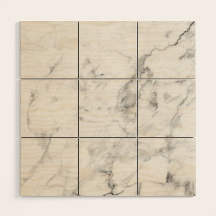 White Marble Wood Wall Art Gallery Image 1