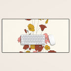 Colorful Poppy Flowers Desk Mat Gallery Image 1