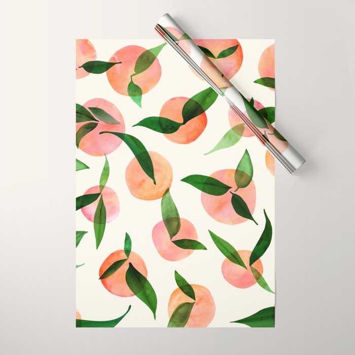 Abstract Summer Fruit Pattern Wrapping Paper Gallery Image 1