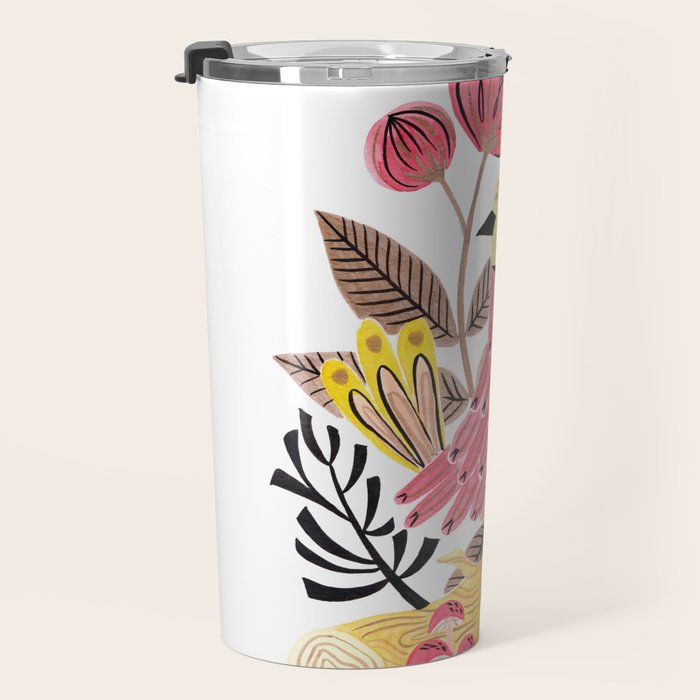 Little Birdy on a Log Travel Mug Gallery Image 3