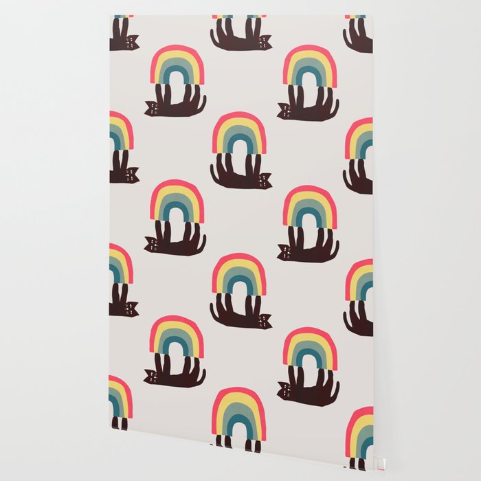 Cat with rainbow Wallpaper Gallery Image 2
