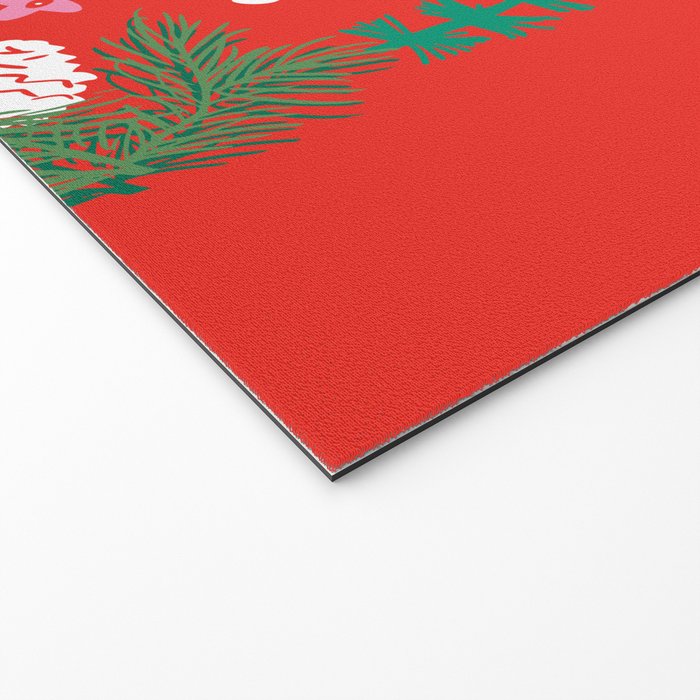 happy holidays greetings - folk art illustration Welcome Mat Gallery Image 2